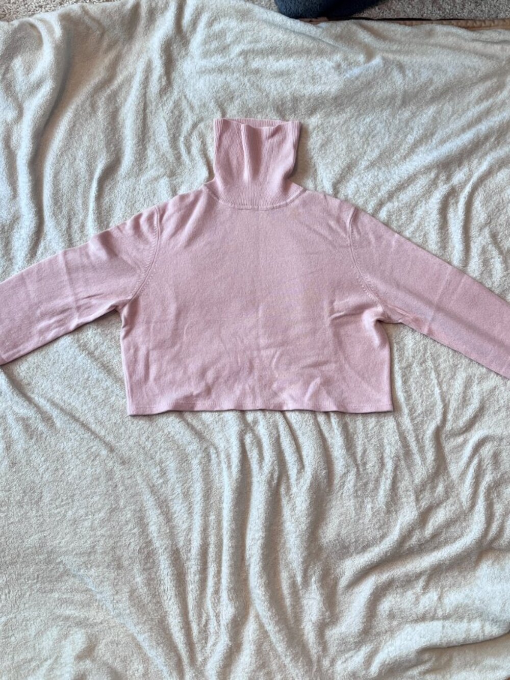 Reformation Vintage Pink Cashmere Turtleneck Sweater One Size (S or M)
